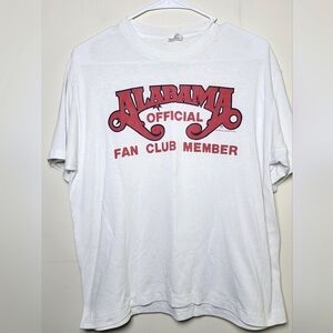 Vintage 1988 Single Stitch Alabama Country Music Fan Club Shirt, Size XL
